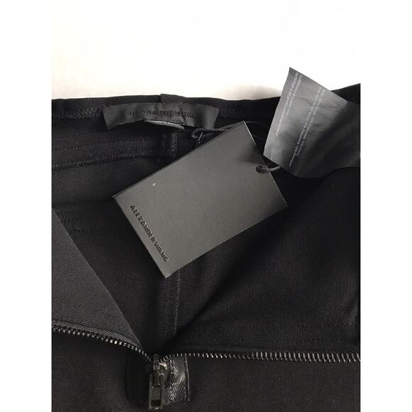 ALEXANDER WANG Black LEGGINGS w/ White STRIPES Size 2 New NWT 2 - Picture 6 of 7